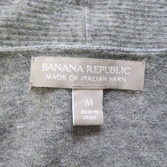BANANA REPUBLIC Women's Gray Alpaca Blend Cardigan Sweater Size M - Picture 7 of 9